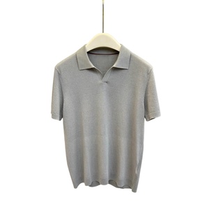 Luxury quality Loro old style casual slim-fit business Piana stretch summer striped short-sleeved Knitted polo <b>shirt</b> For men - Product Image 5