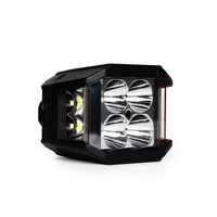 Feux LED de travail série 3064 de 4 pouces 60W avec DRL ambre, faisceau spot latéral, pour conduite tout-terrain, Jeep, camion, VTT, UTV