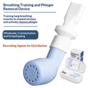 جهاز OPEP لإزالة البلغم، جهاز تمارين التنفس، جهاز تنظيف البلغم بالاهتزاز لصحة الرئة، مدرب تنفسي لمرضى الانسداد الرئوي المزمن وكبار السن - Product Image 2