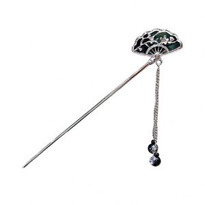 Horquilla de Pelo Vintage de Estilo Chino con Borla de Mariposa para Mujer, Pasador de Pelo Étnico de Metal para Peinados Tradicionales Hanfu - Product Image 5