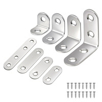 Supports d'angle en acier inoxydable argenté Chine ; Supports triangulaires à surface lisse pour étagères, armoires et placards – Approvisionnement transfrontalier