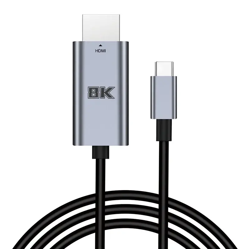 Usb C Naar Hdtv Kabel 8K 60Hz Type C Hdtv 2.1 Kabels Hdtv-Compatibel Thunderbolt 3 4 Converter Adapter Voor Laptop Macbook