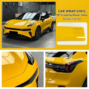 Offre limitée PET Crystal Clear Car Wrap Film Haute Brillance Comme Verre Vinyle Facile Installer Meilleur Prix Wrap Film Vinyle Wrap - Product Image 2