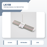 Mesin Rajut Manual Flat Bed 150 Jarum LK150 Portabel Sistem 3.9G untuk Kardigan, Rompi, Syal, Topi, dan Sampel