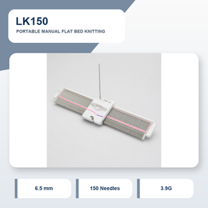 Machine à tricoter manuelle à lit plat LK150, 150 aiguilles, calibre moyen 6,5 <span class=keywords><strong>mm</strong></span>, pour projets de tricot et échantillons de studio à domicile - Product Image 2