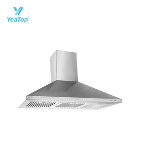 <span class=keywords><strong>Hotte</strong></span> de cuisine murale en acier inoxydable en forme de T de 90 cm avec éclairage LED - Product Image 5