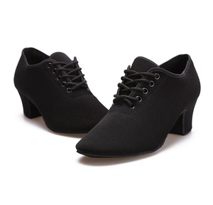 Zapatos de Baile Latino de Salón para Mujer, Suela Suave, Tacón Medio, Flexibles para Práctica y Actuación, Vals, <span class=keywords><strong>Cha</strong></span>-<span class=keywords><strong>cha</strong></span>, <span class=keywords><strong>Tango</strong></span> - Product Image 1