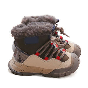 2024 nuevas <span class=keywords><strong>botas</strong></span> de invierno gruesas y cálidas Unisex para niños, botines antideslizantes con <span class=keywords><strong>cordones</strong></span> para niñas, zapatos de invierno para niñas - Product Image 2