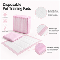 Alèses d'apprentissage jetables pour animaux de compagnie, douces et matelassées, à absorption rapide, anti-fuites, emballage personnalisé, fourniture directe usine