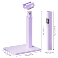 Lampe à ongles UV LED rechargeable Macaron quatre couleurs avec écran, 300 mAh, minuteur 45s/60s, support métallique, outil de manucure portable