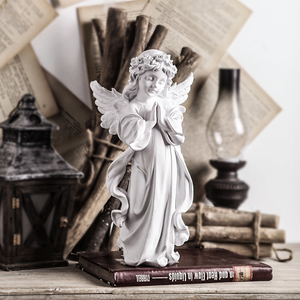 Moule de sculpture <span class=keywords><strong>en</strong></span> résine pour statue de cimetière personnalisée <span class=keywords><strong>en</strong></span> béton grandeur nature, motif ange avec ailes, ange gardien, ou femme occidentale - Product Image 3