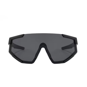 Occhiali da Sole Sportivi Oversize per Ciclismo, Montatura Bianca e <span class=keywords><strong>Rossa</strong></span>, Grandi Lenti Antivento, Occhiali da Sole di Marca di Lusso per Uomo - Product Image 5