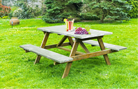 HuiHe Achat en gros de housses universelles personnalisées en PVC pour table/banc de pique-nique d'extérieur, résistantes à la saleté, avec bordure élastique, nappe en PVC