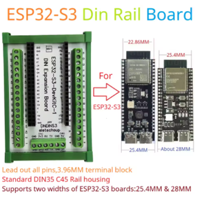 Carte de développement Eletechsup DNDINS3 <span class=keywords><strong>ESP32</strong></span>-S3 à montage sur rail <span class=keywords><strong>DIN</strong></span> N16R8 N8R8 Module d'extension <span class=keywords><strong>ESP32</strong></span>-S3-DevKitC-1 pour Wifi IOT DIY - Product Image 3