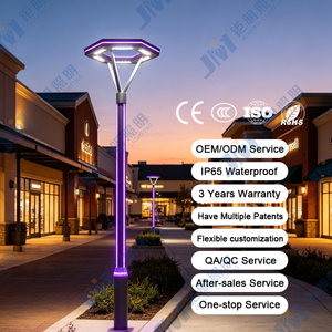 Lampe <span class=keywords><strong>solaire</strong></span> LED de cour de haute qualité, finition personnalisée, poteau en aluminium, approvisionnement en matériaux - Product Image 6