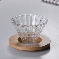 Cafetière à main en verre au design classique avec tasse à filtre Cloud Pot Logo personnalisable Cafetière pour la maison