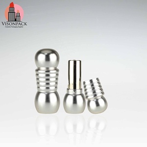 Hộp Đựng Son Bạc Mờ Độc Đáo Sản Xuất Tại Trung Quốc Hộp Đựng Son Môi Đáy Tròn Tùy Chỉnh 12.1Mm Xử Lý Kim Loại 5G - Product Image 2