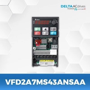 Variateur de fréquence VFD série MS300, modèle VFD2A7MS43ANSAA, 3,6 CV, 2,7 kW, 480 V, 2,7 A, en stock – Meilleures ventes - Product Image 1