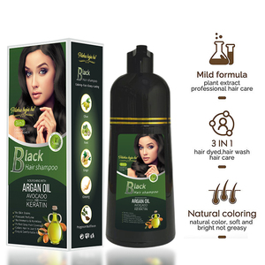 OEM & ODM fabbrica di argento colorante per capelli Shampoo colore nero per capelli crema facile operazione senza <span class=keywords><strong>ammoniaca</strong></span> - Product Image 4