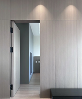 WPC Porte intérieure cachée affleurant plat zéro ligne système de porte cachée cachant la porte intérieure de dalle battante