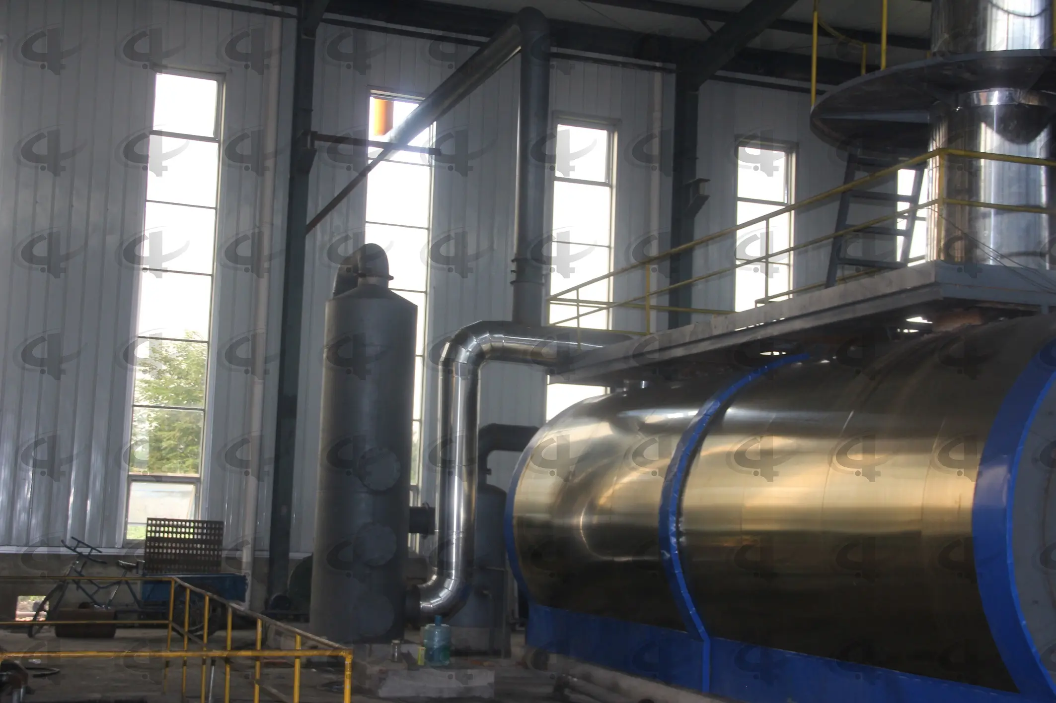 crude oil refinery plant waste used oil recycling machine pyrolysis oil to diesel distillation plant