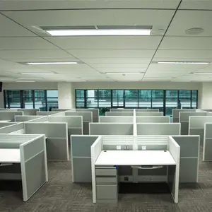 Estación de trabajo de oficina de 8 plazas, tamaño estándar, personalizado, 6 personas, 4 pax, 120 grados, Partición de aluminio