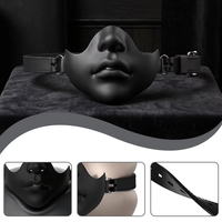 BDSM Bâillon buccal en silicone intégral, Balle de bondage buccal, Masque plug oral respirant réglable, Jouets sexuels pour jeu de rôle en couple