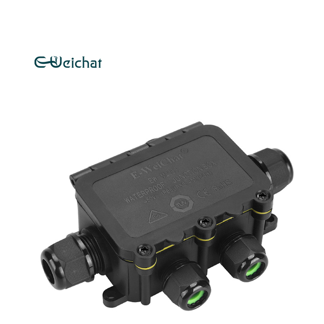 IP68 Waterproof Outdoor Electronics Enclosure Weichat Sensor Housing with Cable Terminals Block Plastic Junction Box