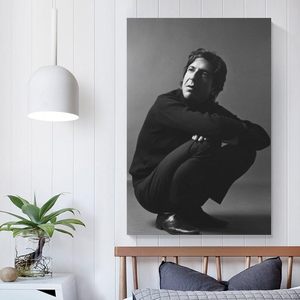 Leonard Cohen Retro cantante retrato lienzo pared arte personalizado pintado a mano figura famosa para decoración del hogar dormitorio Póster - Product Image 3