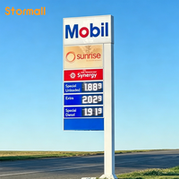 Letrero de Precio para Gasolinera Exterior, Letrero LED Digital de Alta Iluminación para Precios de Gasolina, Letrero Publicitario de Precio con Pantalla Simple/Doble