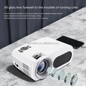 Venta caliente House Theater HD Video Movie Player M7 Blanco Proyectores portátiles Sistemas Android9 Soporte BT Connect Decodificación de Video 8K - Product Image 6