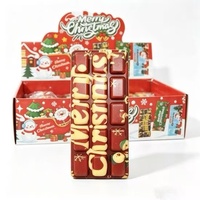 Jouet sensoriel anti-stress souple en forme de barre de chocolat de Noël pour enfants, idéal pour les cadeaux de fête et les chaussettes de Noël