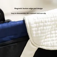JXANRY Trolley pour animaux à 4 roues avec protection latérale - Matériau extensible sur quatre côtés - Pour toutes les saisons - Oreiller en U à double usage - Protection latérale - Pour animaux