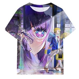 Camiseta de Mujer con Estampado de Anime Star Twinkle, 100% Poliéster, Corte Regular, Impresión Digital, Transpirable, Tejido de Punto, Manga Corta - Product Image 4