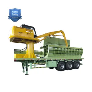 Portable Mobile Scrap Car Press Balers With Grapple