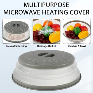 Cubierta Antisalpicaduras para Microondas de 10.5 Pulgadas, Plegable con Asa, Multifuncional, Libre de BPA, Apta para Lavavajillas - Product Image 6