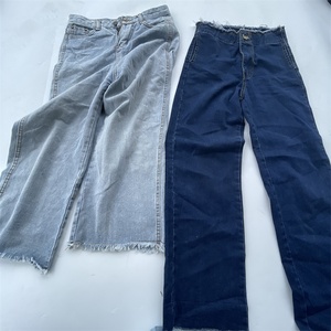 Venta al por mayor a granel usado mezcla surtido de mujeres pantalones cuadrados pacas de segunda mano primera elección señora Jeans Ukay Thrift señoras novio pantalón - Product Image 6