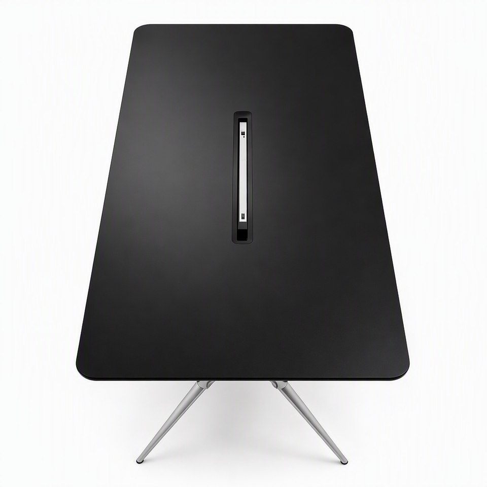 Modern Conference Meeting Table with Beveled Edge, E0 Eco Board, Laser ...