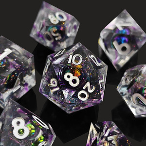 Nuevos Dados de Resina con Forma de <span class=keywords><strong>Planeta</strong></span> para Juegos de Rol D&D y Call of Cthulhu; Juego de 100 Dados Poliédricos D20 con Diseño de Ángulo Recto - Product Image 3