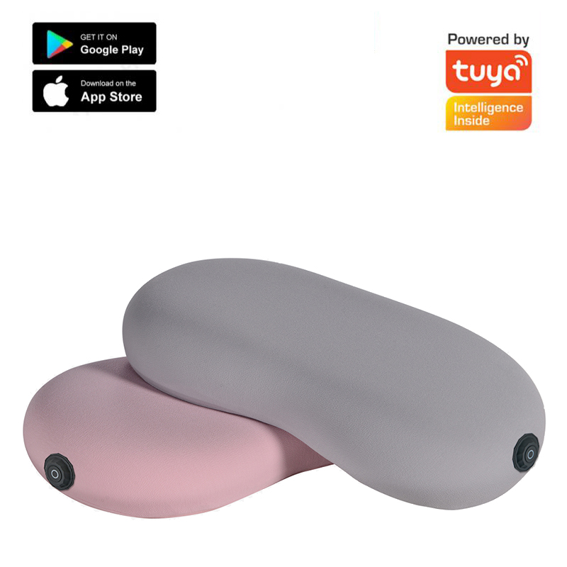 RSH smart controllable pillow BLE Tuya App Control Heated Smart Neck Massage Pillow Travel Pillow Massager