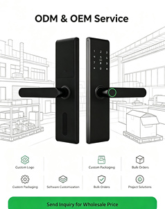 Serrure de porte intelligente WiFi Glomarket Tuya avec déverrouillage par empreinte digitale, carte-clé et Bluetooth TTLock pour maison, appartement, bureau et projets - Product Image 3