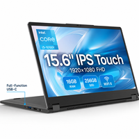 Nouvel ordinateur portable tactile professionnel 15,6 pouces Intel Core I3-10100Y 16 Go de RAM 256 Go de SSD WiFi 6 Ordinateur portable convertible Clavier anglais américain