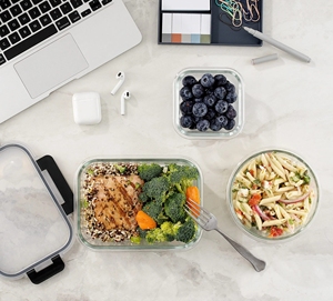Ensemble de 12 contenants alimentaires en verre avec couvercles à fermeture hermétique améliorés, personnalisables et très demandés - Product Image 4