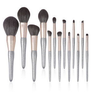 Blush vente en gros label privé ruban adhésif pour le visage cheveux synthétiques de haute qualité personnalisé 13 pièces Glitz/<span class=keywords><strong>Glam</strong></span> ensemble de pinceaux de maquillage de luxe professionnel - Product Image 1