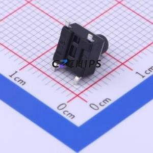 TS-1102S-C-H-B Tactile Switch SMD-4P,6x6mm Switch Single Pole Single Throw Round Button 2.6N Vertical Mount - Product Image 2