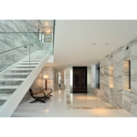 CBMMart-Escalier d'Escalier en Marbre de Design Européen Antidérapant en Verre Trempé Laminé Haut Niveau Trempé