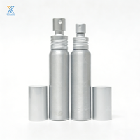 Flacon pulvérisateur de parfum en aluminium 25*95mm, 30ml, forme cylindrique, finition laquée, pompe pulvérisatrice, brume hydratante, personnalisation