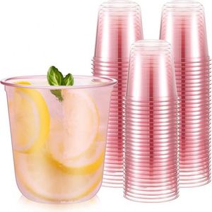 Vaso de Plástico Desechable Clásico Premium para Postre, con Base Dorada Brillante, Ecológico, Resistente, de 20 oz, para Bodas y Fiestas, con Servilleta - Product Image 6