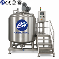 Equipo de Fermentación de Acero Inoxidable de Doble Tanque con Motor y Agitador para Bebidas Carbonatadas, Capacidad de 100L