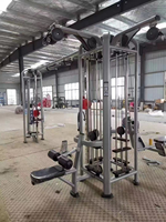 ASM-T1063 Equipo de Gimnasio Comercial ASM FITNESS, Máquina de Ejercicios Multifuncional con Cable Cruzado, Popular Gimnasio Multi-Estaciones de 5 Puestos para Entrenamiento